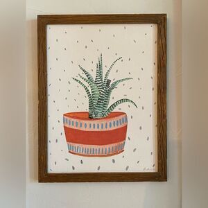 Succulent Framed Wall Art 12”x15”